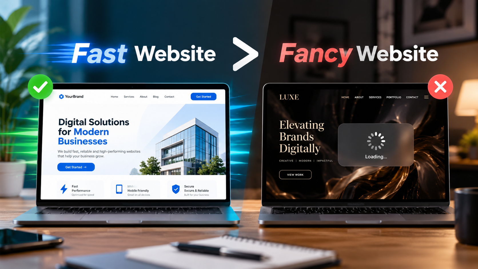 Why a Fast Website Matters More Than a Fancy Website