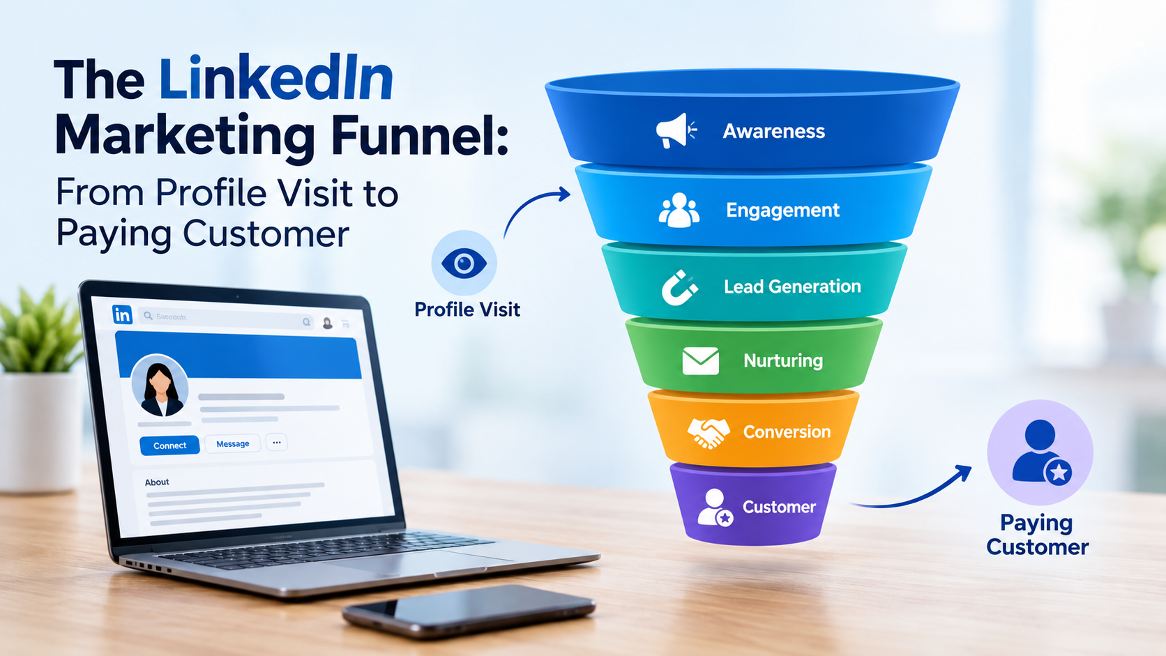 LinkedIn Marketing Funnel: From Profile Visit to Paying Customer