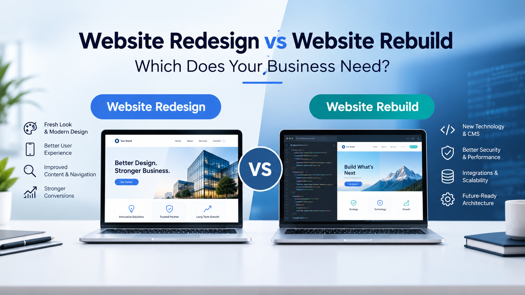 Website Redesign vs Website Rebuild: Which Is Right?