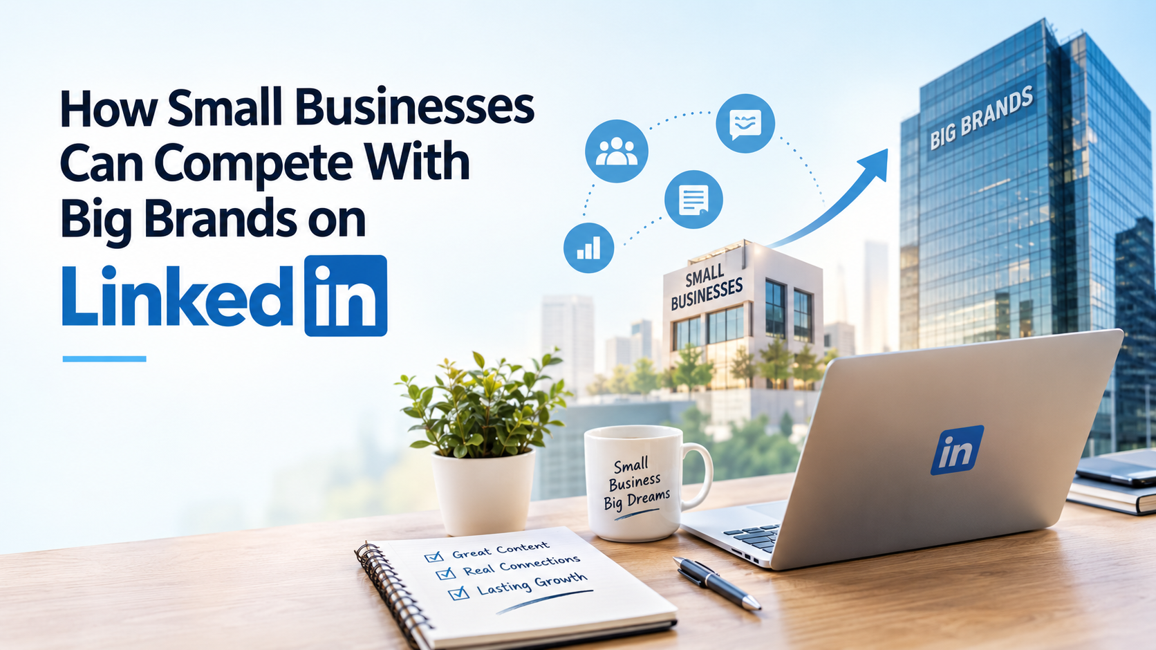 How Small Businesses Can Compete With Big Brands on LinkedIn