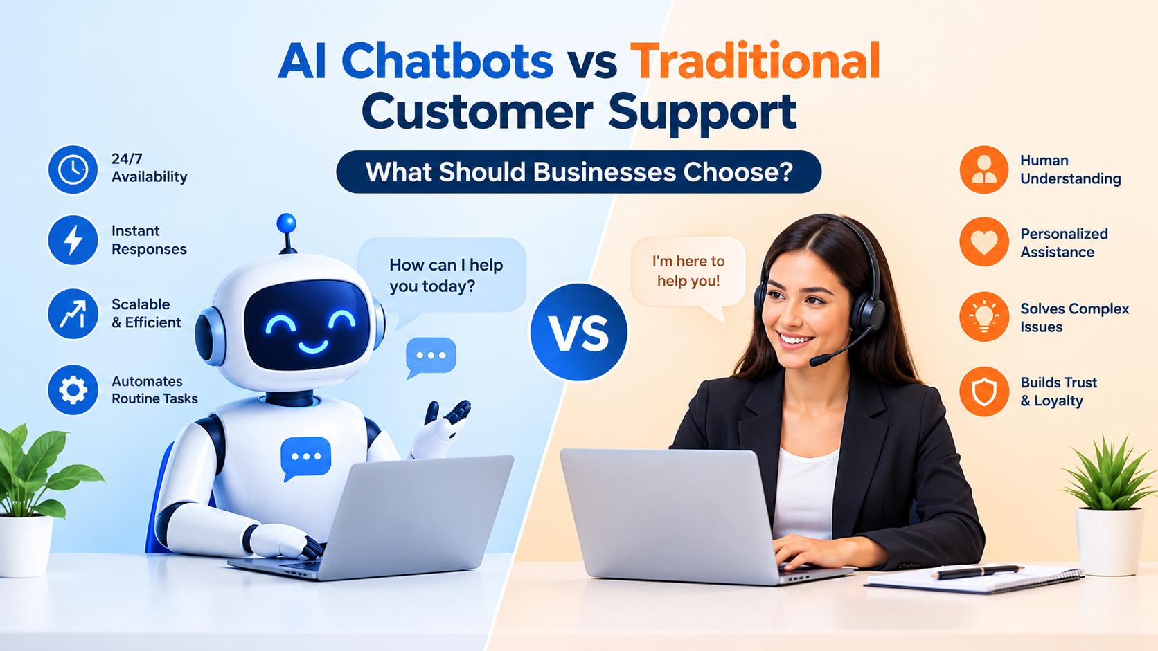 AI Chatbots vs Traditional Customer Support: What Should Businesses Choose?